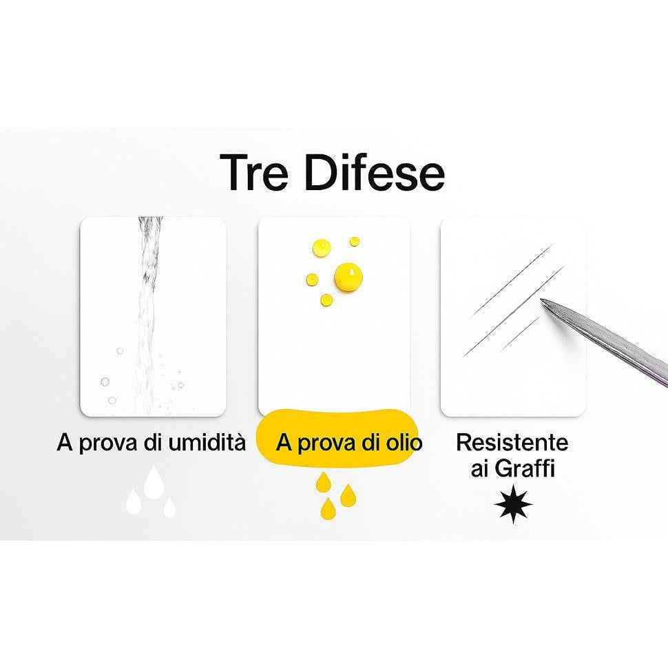 1000 Etichette Adesive HACCP per Alimenti 50x30 Mm, Rotolo Etichette di Controllo per Cucina, Freezer, Barattoli e Conservazione