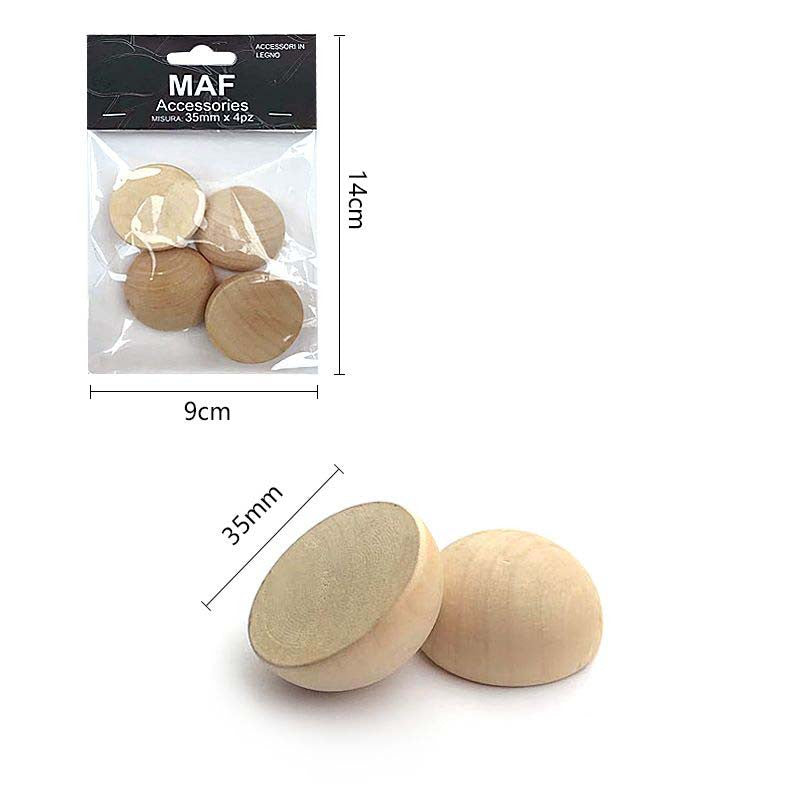 35MM SFERE DI LEGNO A MEZA FINITURA