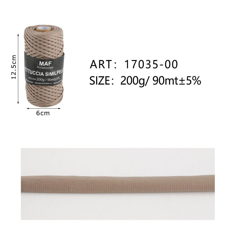 Fettuccia Similpelle 200 g 90 m, Gomitolo Filato per Borse all’Uncinetto, Pochette e Accessori Fai da Te