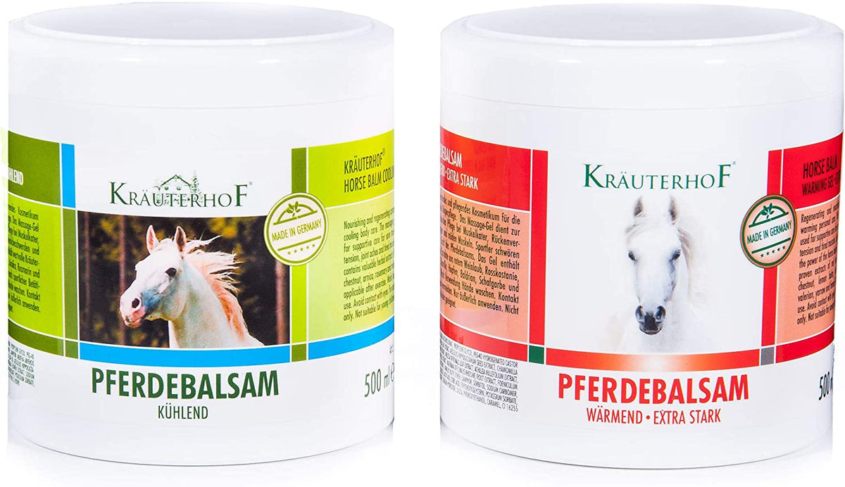 Krauterhof Gel BALSAMO CAVALLO 500ml. ROSSO Scaldante e Rinfrescante