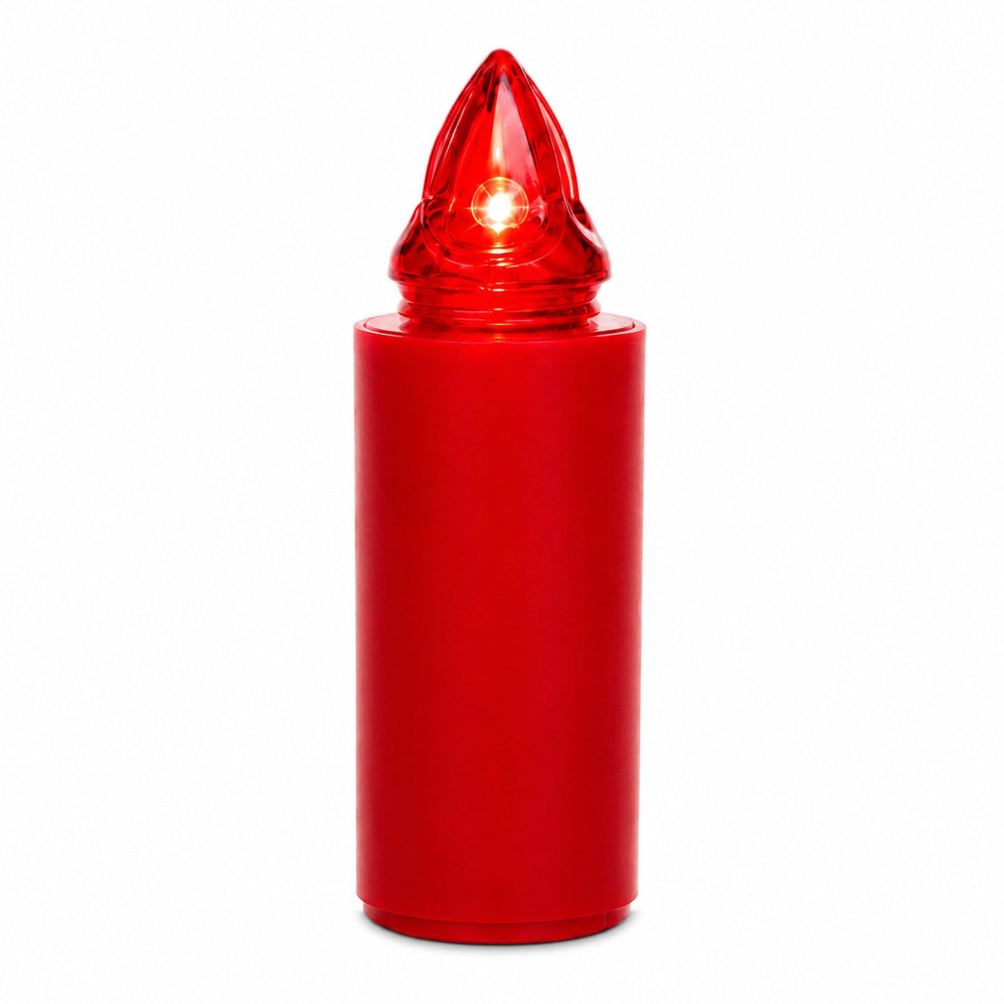 Lumino Elettrico a Led Stilo Pacis, Durata 365 Giorni, Rosso con Luce Intermittente, 9.5xø3 cm