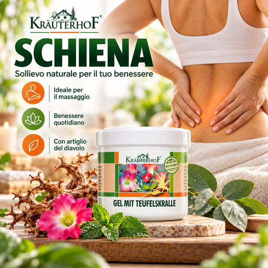 Kräuterhof Gel ARTIGLIO DEL DIAVOLO balsamo rimedio benefico naturale al dolore