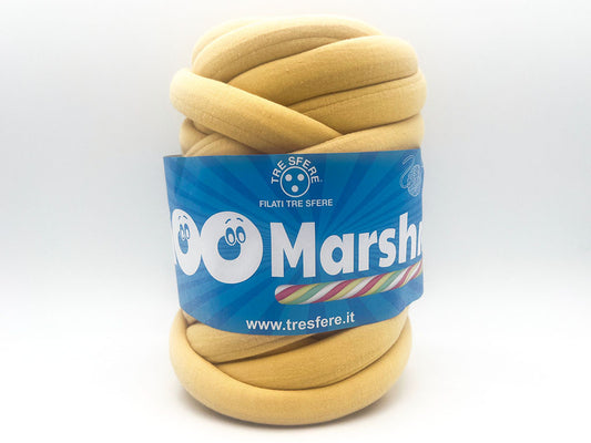 WAOO Marshmallow Filato Gigante Ø2,5 cm 500 g – Filato Imbottito Effetto Cotone per Lavori a Mano - AMBRA