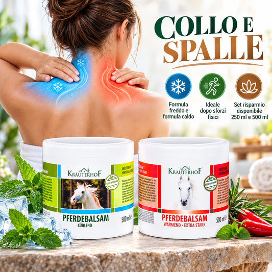 Krauterhof Gel BALSAMO CAVALLO  ROSSO Scaldante e Rinfrescante
