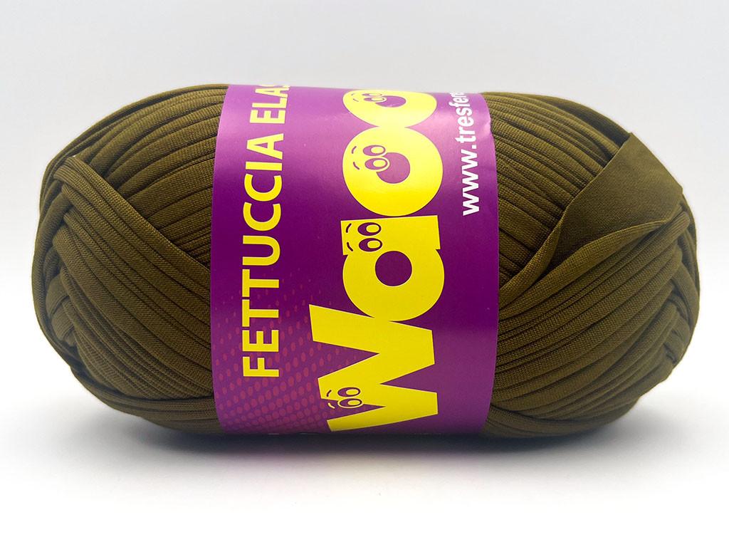Fettuccia WAOO Lycra Elastica – 300 g / 110 m – Larghezza 2 cm – Per Borse e Accessori a Uncinetto