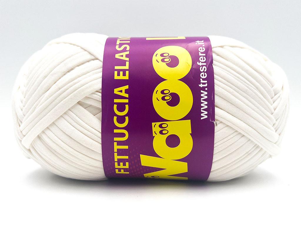 Fettuccia WAOO Lycra Elastica – 300 g / 110 m – Larghezza 2 cm – Per Borse e Accessori a Uncinetto