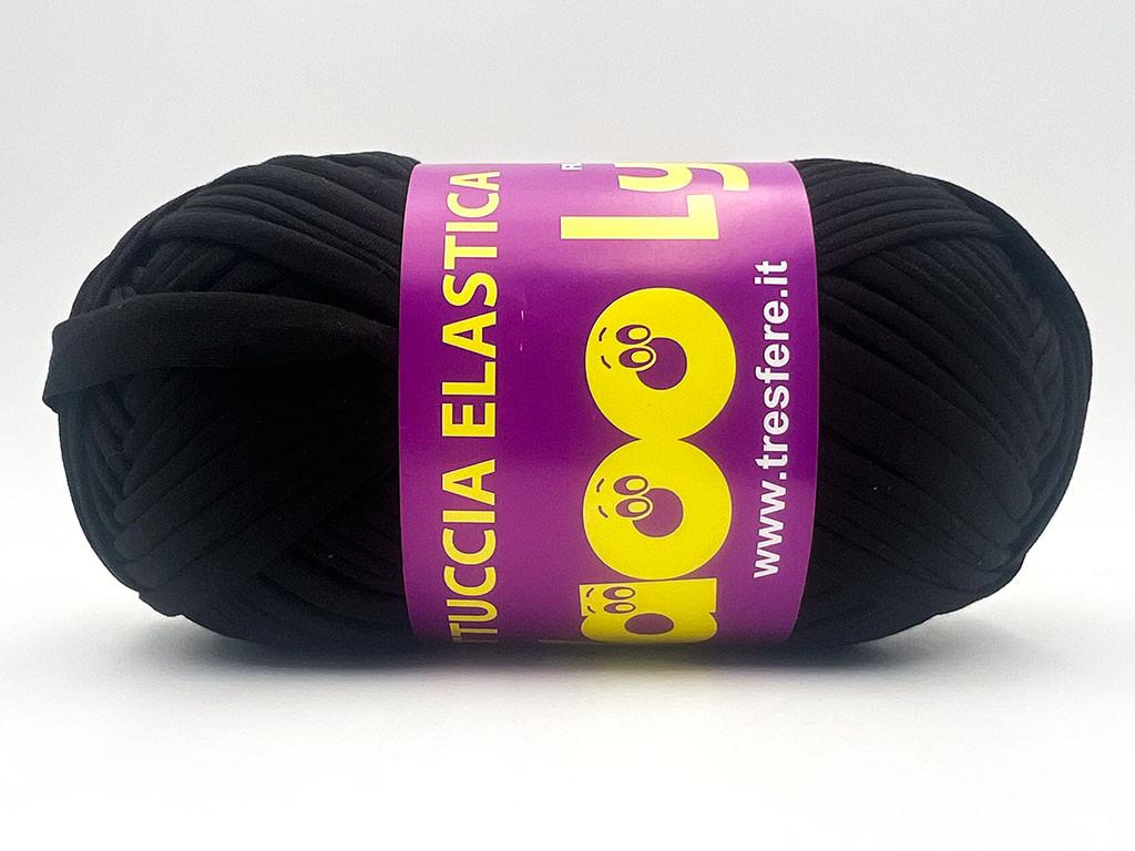 Fettuccia WAOO Lycra Elastica – 300 g / 110 m – Larghezza 2 cm – Per Borse e Accessori a Uncinetto