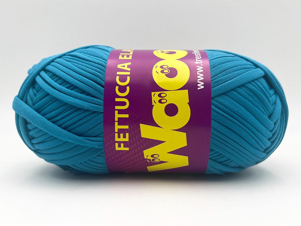 Fettuccia WAOO Lycra Elastica – 300 g / 110 m – Larghezza 2 cm – Per Borse e Accessori a Uncinetto