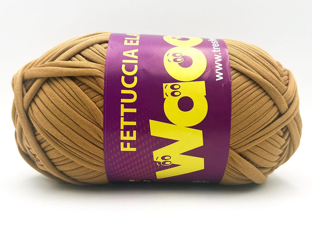 Fettuccia WAOO Lycra Elastica – 300 g / 110 m – Larghezza 2 cm – Per Borse e Accessori a Uncinetto