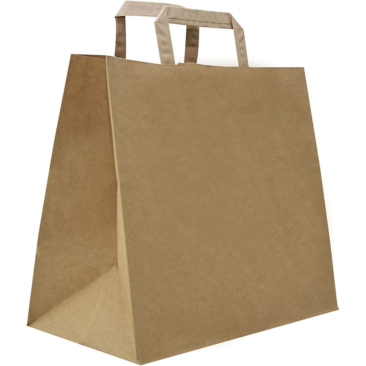 Zm Market hsl Sacchetti di Carta con Manici – Shopper Carta Kraft Robusti 80g PAP 22, Misura Extra Large 28×17×29 cm, con Adesivi Decorativi Inclusi