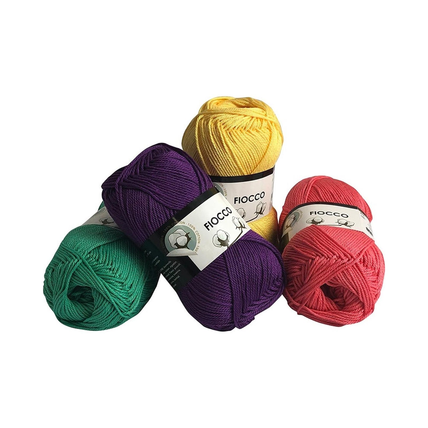 Lana Gomitoli 100% Cotone per Uncinetto e ai Ferri 2.5-3.5 Amigurumi kit Gomitoli lana 50g 125m, filati lana per uncinetto