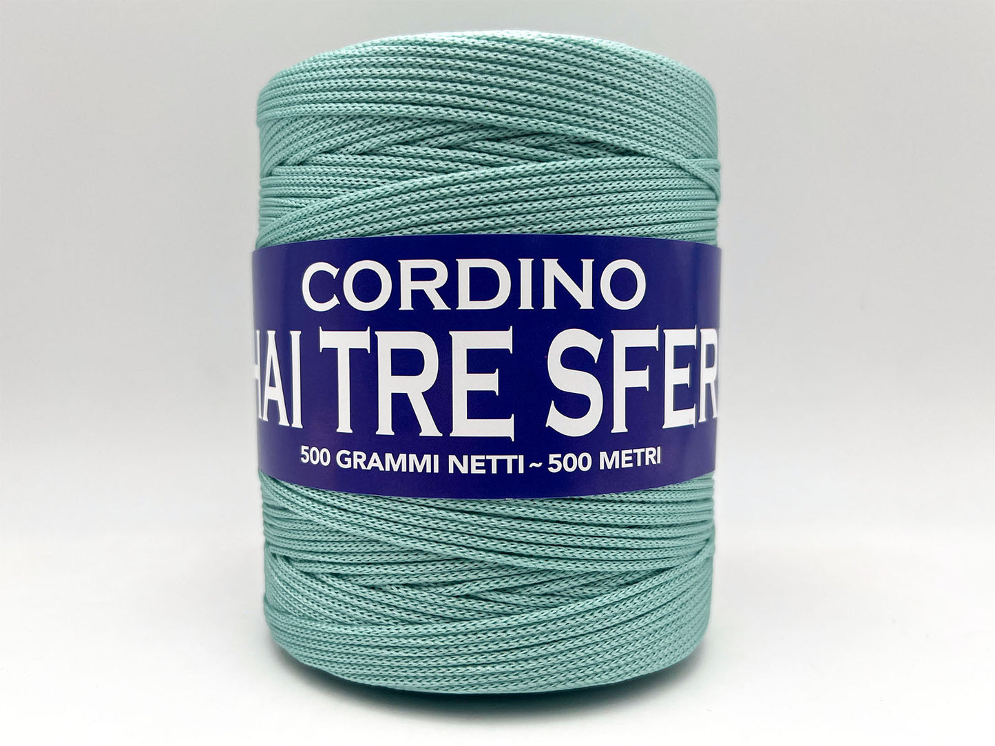 Cordino Thai Tre Sfere 500g 500m Filato PP 1,8 mm per Uncinetto Borse Cestini Fai da Te Morbido Resistente Anti Groviglio - LIMPET SHELL