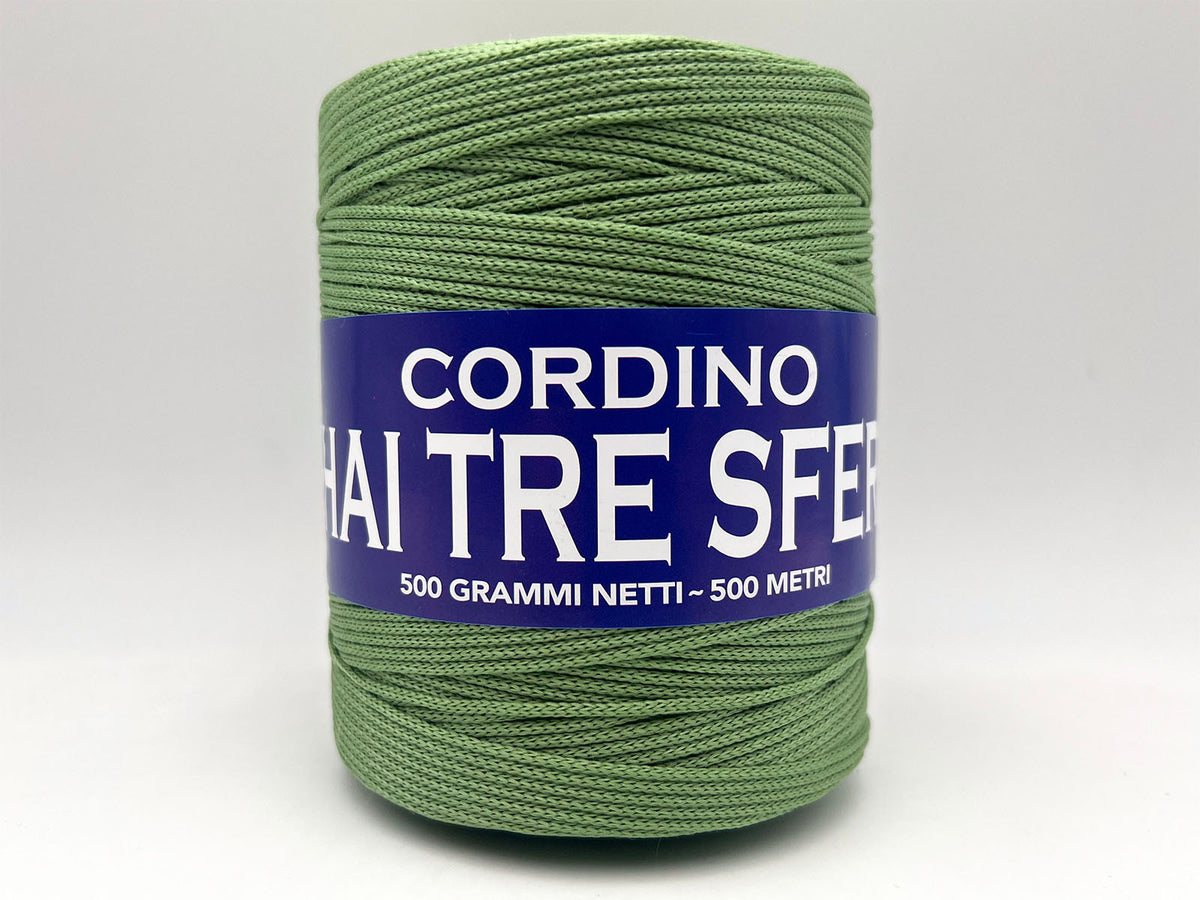Cordino Thai Tre Sfere 500g 500m Filato PP 1,8 mm per Uncinetto Borse Cestini Fai da Te Morbido Resistente Anti Groviglio - KASHMIR
