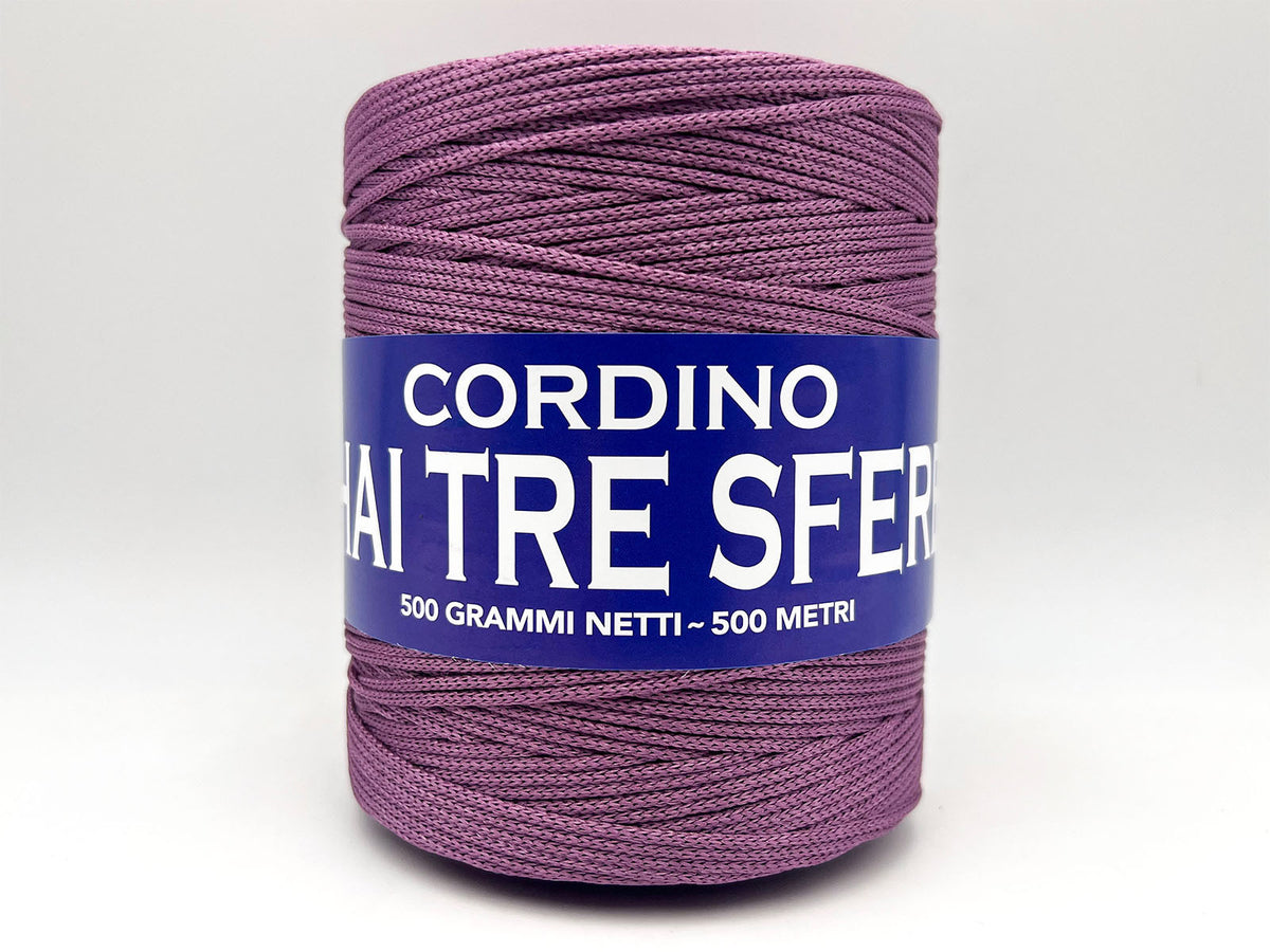 Cordino Thai Tre Sfere 500g 500m Filato PP 1,8 mm per Uncinetto Borse Cestini Fai da Te Morbido Resistente Anti Groviglio - CROCUS