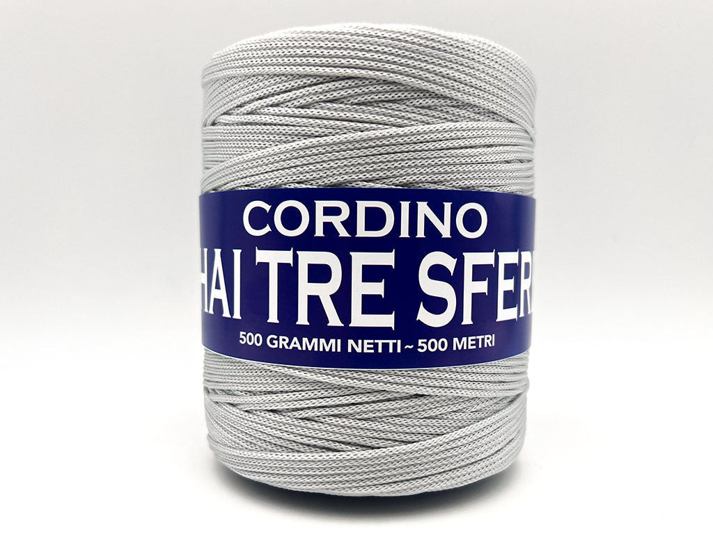 Cordino Thai Tre Sfere 500g 500m Filato PP 1,8 mm per Uncinetto Borse Cestini Fai da Te Morbido Resistente Anti Groviglio - PERLA