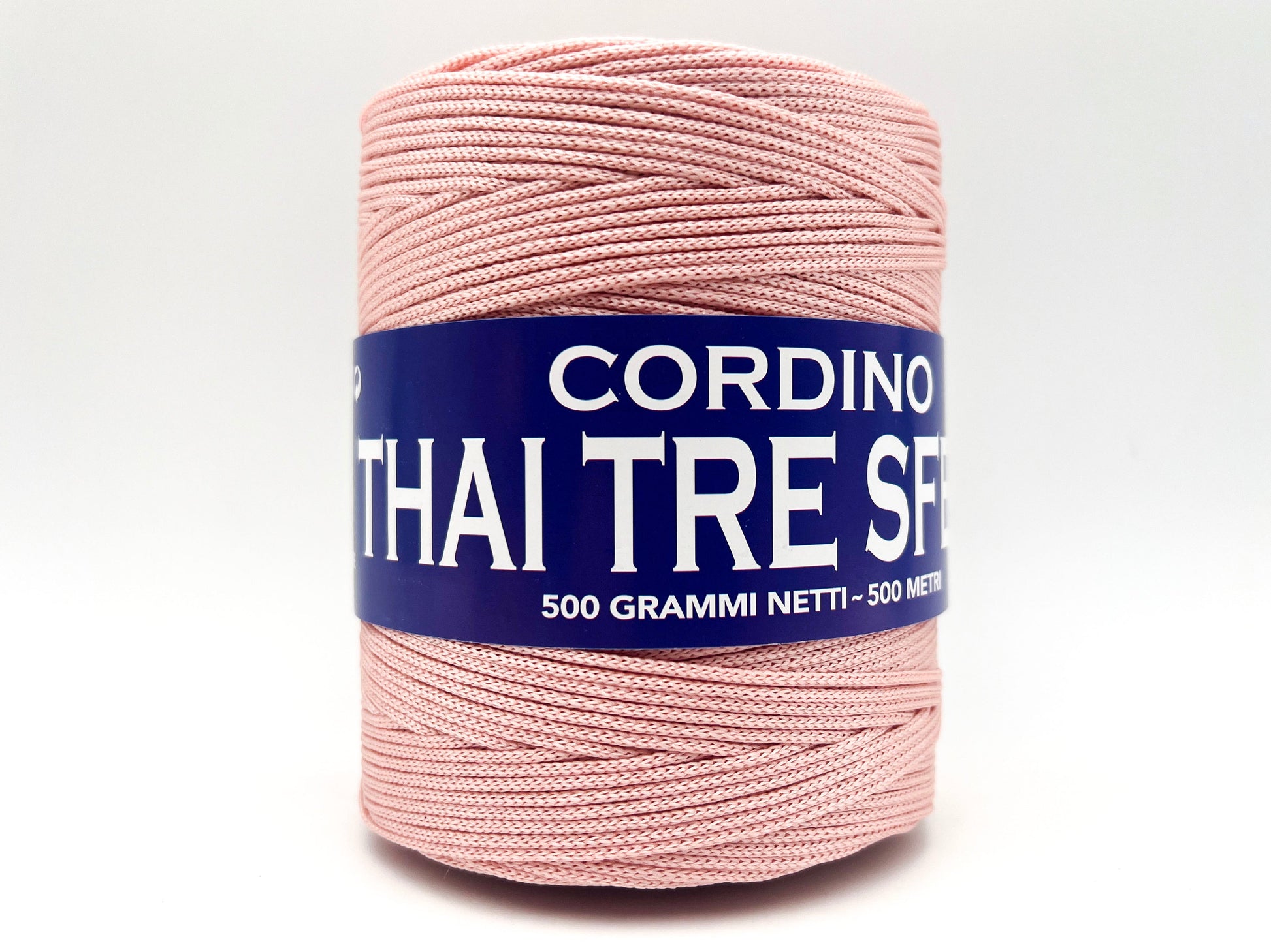 Cordino Thai Tre Sfere 500g 500m Filato PP 1,8 mm per Uncinetto Borse Cestini Fai da Te Morbido Resistente Anti Groviglio - CONCHIGLIA