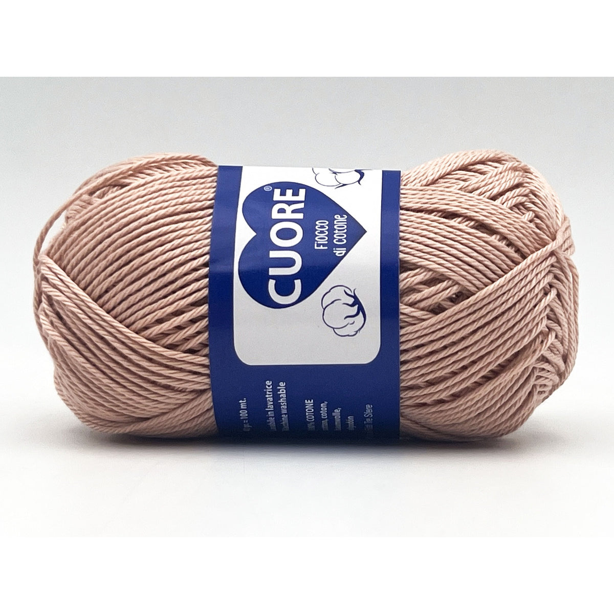 Cotone Cuore 100% Cotone Naturale 40g 100m, Filato Uncinetto 2.5-3.5mm per Amigurumi e Fai da Te - NUT