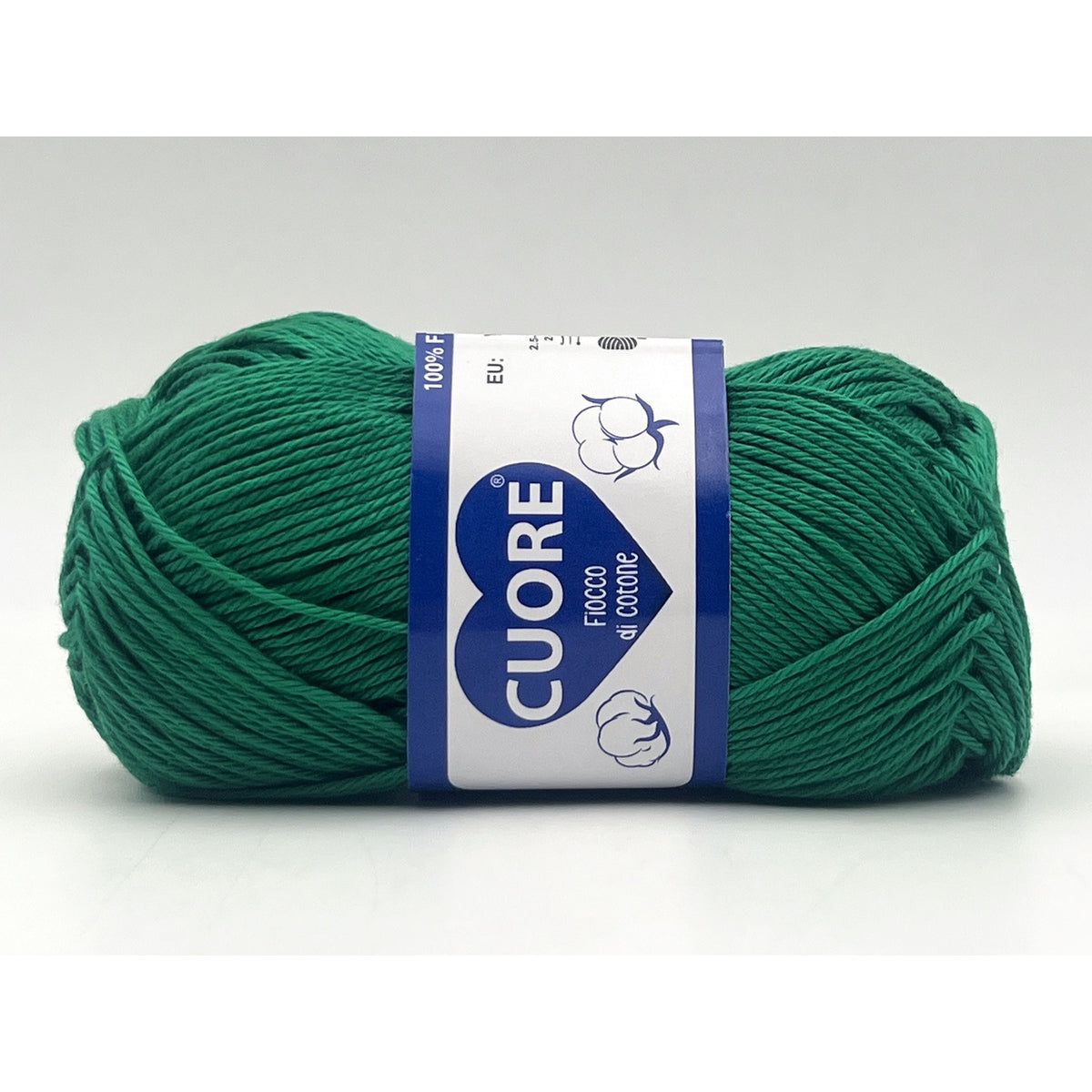 Cotone Cuore 100% Cotone Naturale 40g 100m, Filato Uncinetto 2.5-3.5mm per Amigurumi e Fai da Te - FLAG