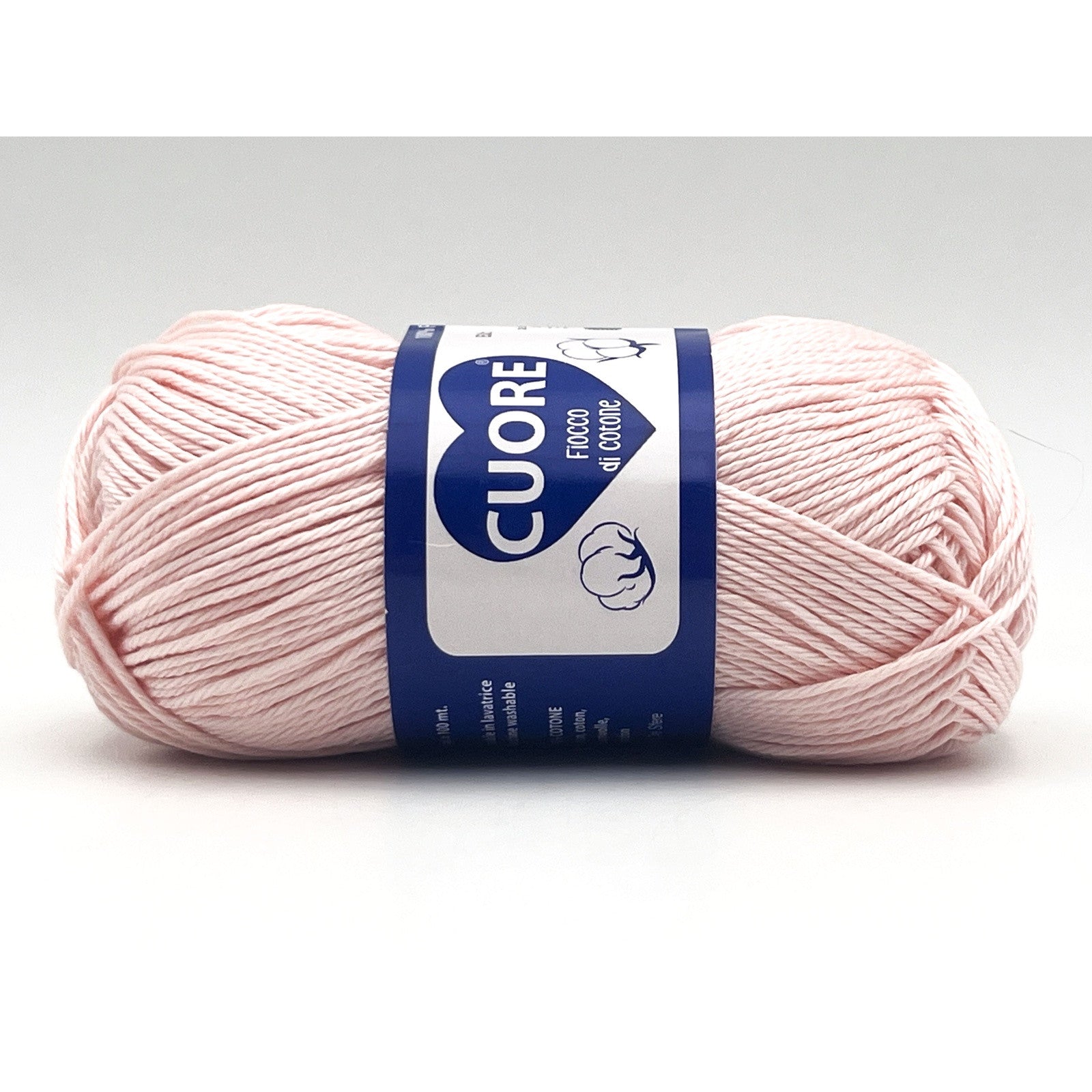 Cotone Cuore 100% Cotone Naturale 40g 100m, Filato Uncinetto 2.5-3.5mm per Amigurumi e Fai da Te - PINK