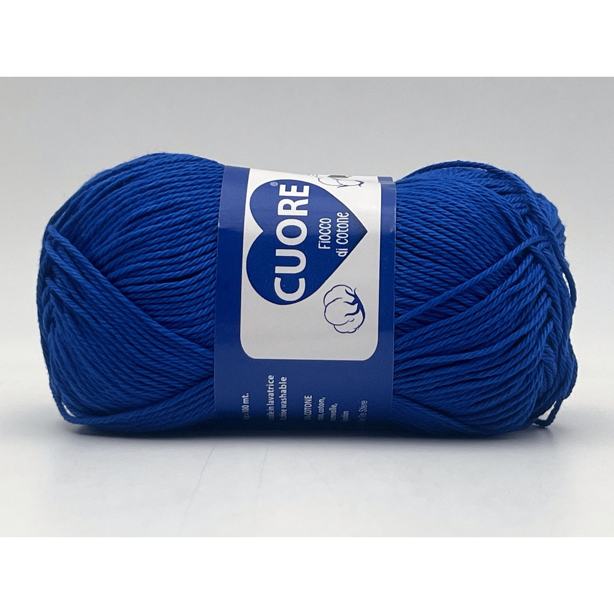 Cotone Cuore 100% Cotone Naturale 40g 100m, Filato Uncinetto 2.5-3.5mm per Amigurumi e Fai da Te - BLUETTE