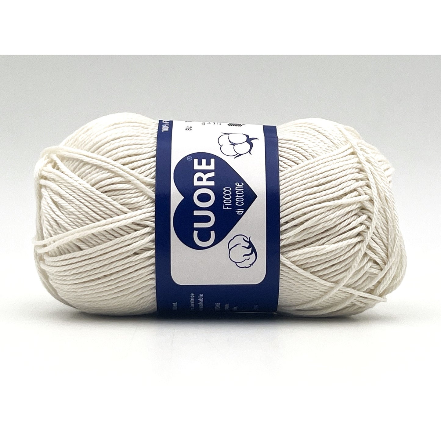 Cotone Cuore 100% Cotone Naturale 40g 100m, Filato Uncinetto 2.5-3.5mm per Amigurumi e Fai da Te - COCON