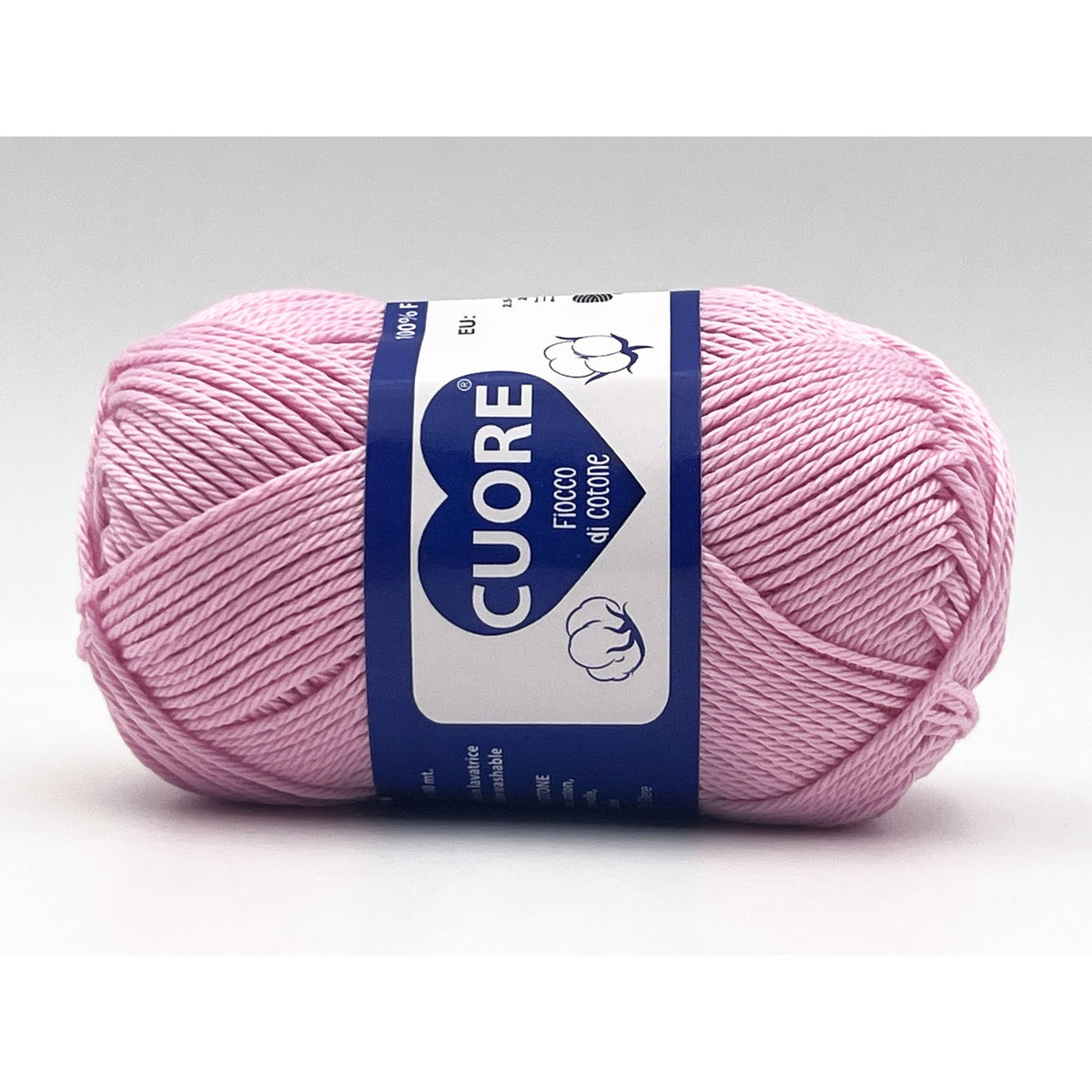 Cotone Cuore 100% Cotone Naturale 40g 100m, Filato Uncinetto 2.5-3.5mm per Amigurumi e Fai da Te - PINK LADY