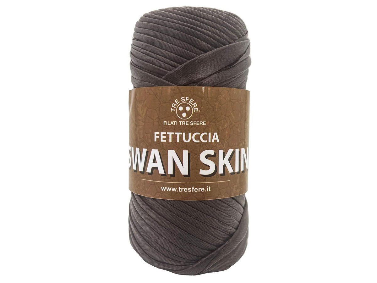 Fettuccia Swan Skin Ecopelle 50m Filato Poliestere Effetto Pelle per Uncinetto Borse Pochette Accessori Fai da Te