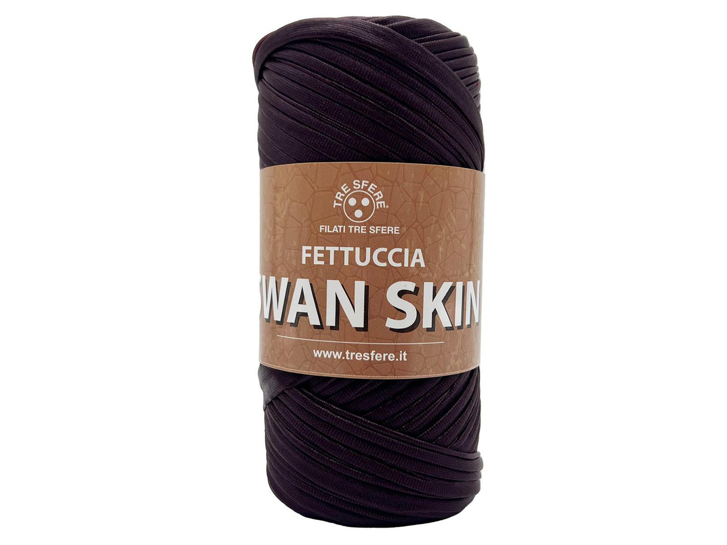 Fettuccia Swan Skin Ecopelle 50m Filato Poliestere Effetto Pelle per Uncinetto Borse Pochette Accessori Fai da Te