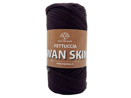 Fettuccia Swan Skin Ecopelle 50m Filato Poliestere Effetto Pelle per Uncinetto Borse Pochette Accessori Fai da Te