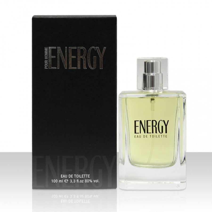 Energy eau de toilette profumo uomo 100ml spray pour Homme 3.3 fl oz 80% vol