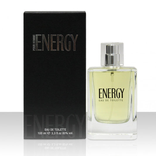 Energy eau de toilette profumo uomo 100ml spray pour Homme 3.3 fl oz 80% vol