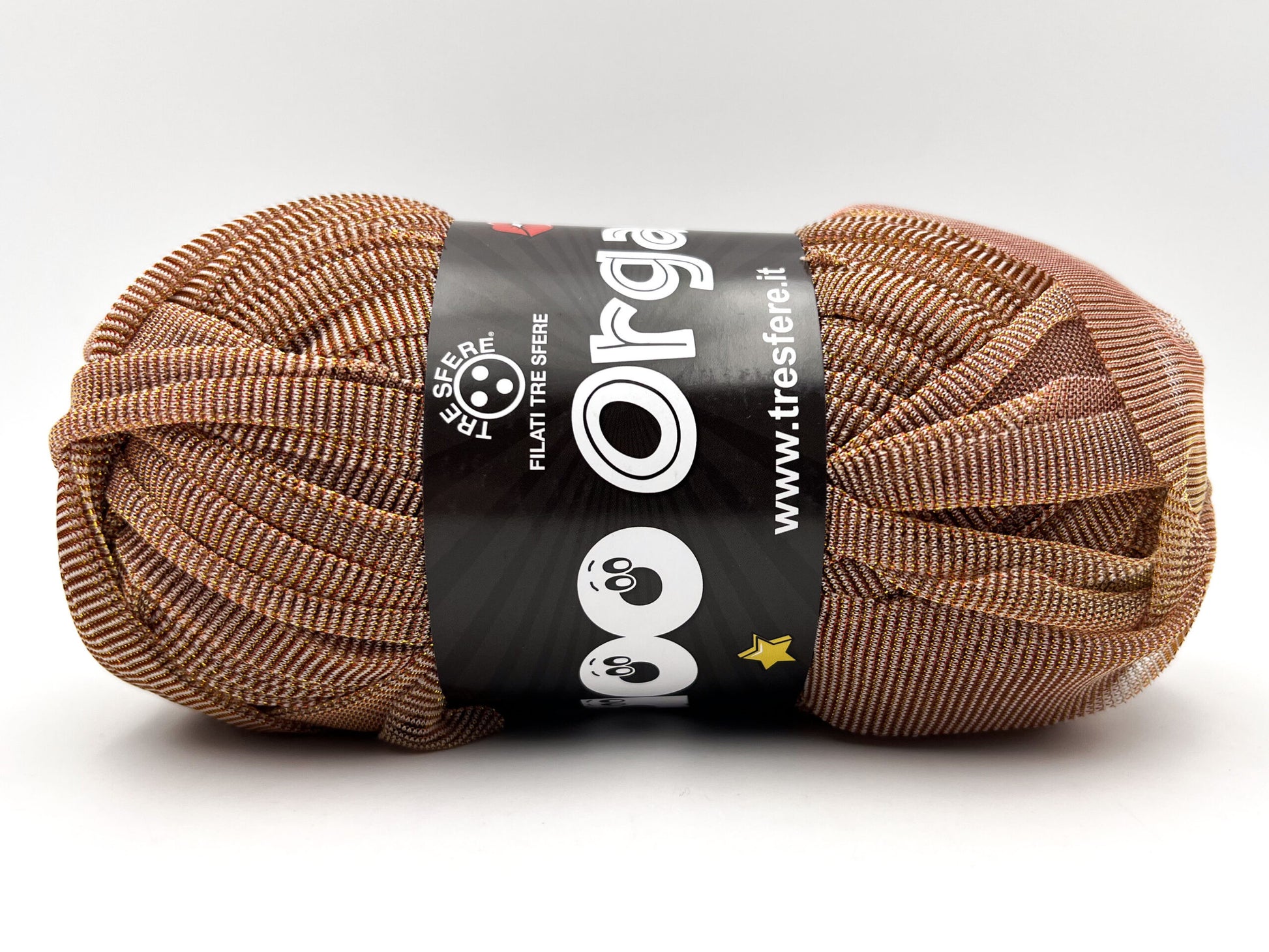 Fettuccia WAOO Organza Glitterata – 100 g / 70 m – Filato per Borse e Accessori a Uncinetto - BOTTICELLI