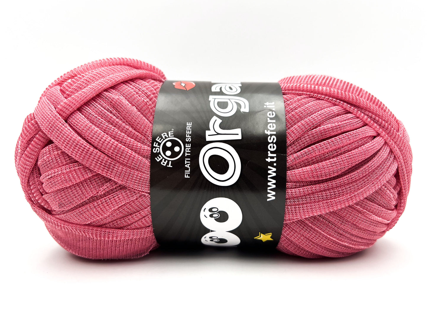 Fettuccia WAOO Organza Glitterata – 100 g / 70 m – Filato per Borse e Accessori a Uncinetto - NINFEA