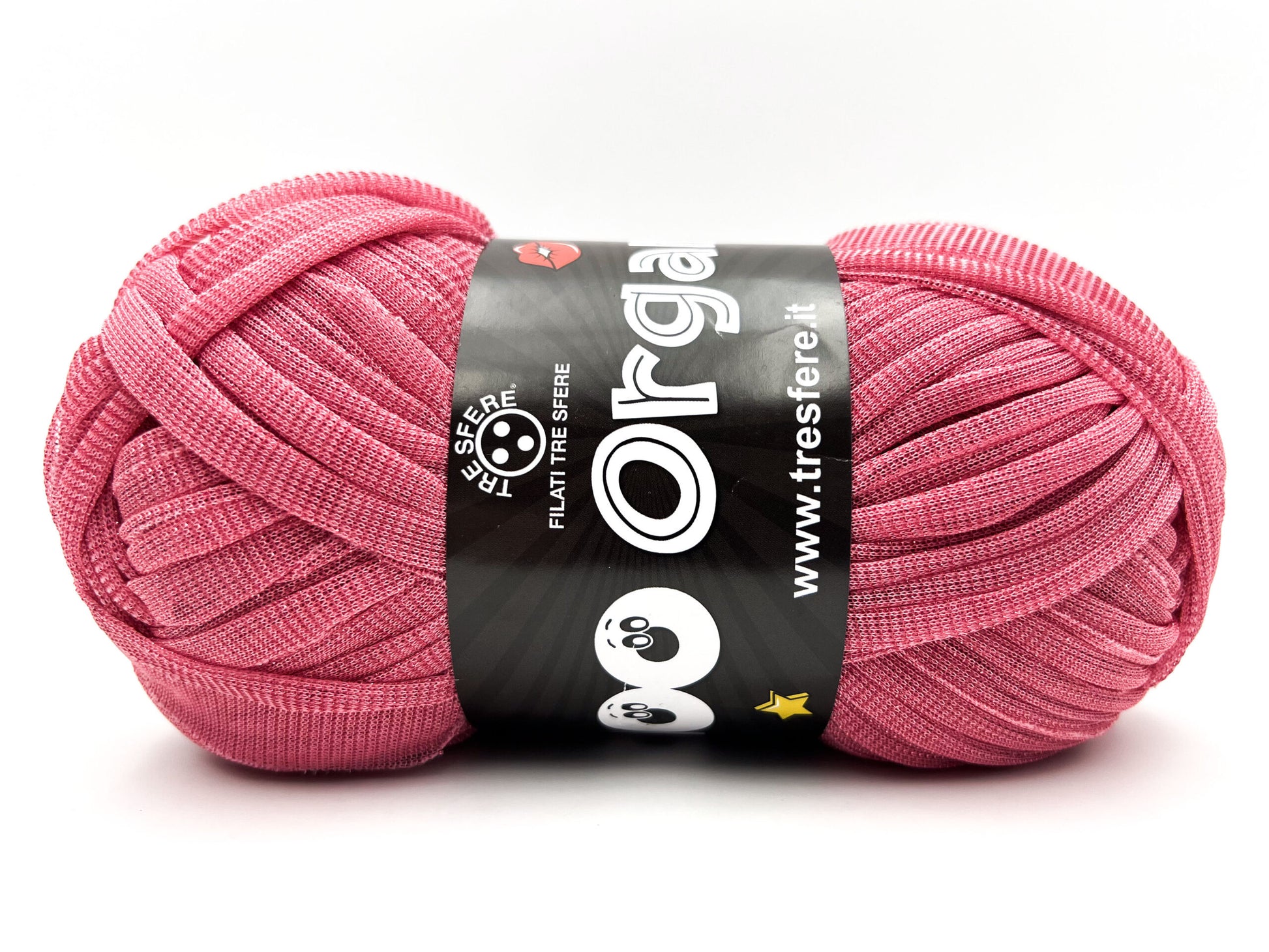Fettuccia WAOO Organza Glitterata – 100 g / 70 m – Filato per Borse e Accessori a Uncinetto - NINFEA
