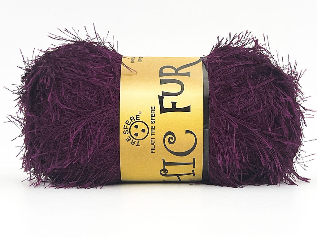 Chic Fur Filati Tre Sfere – Pelliccia Ecologica 100% Poliestere – Gomitolo 100 g - MOSTO
