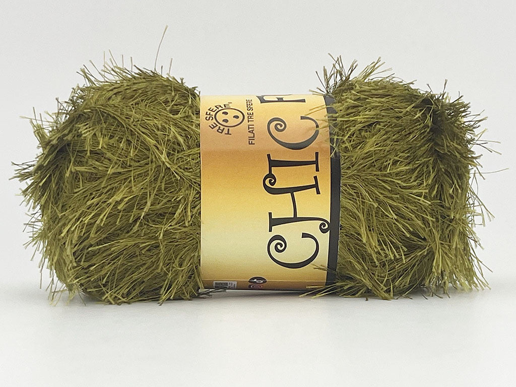 Chic Fur Filati Tre Sfere – Pelliccia Ecologica 100% Poliestere – Gomitolo 100 g - Verde