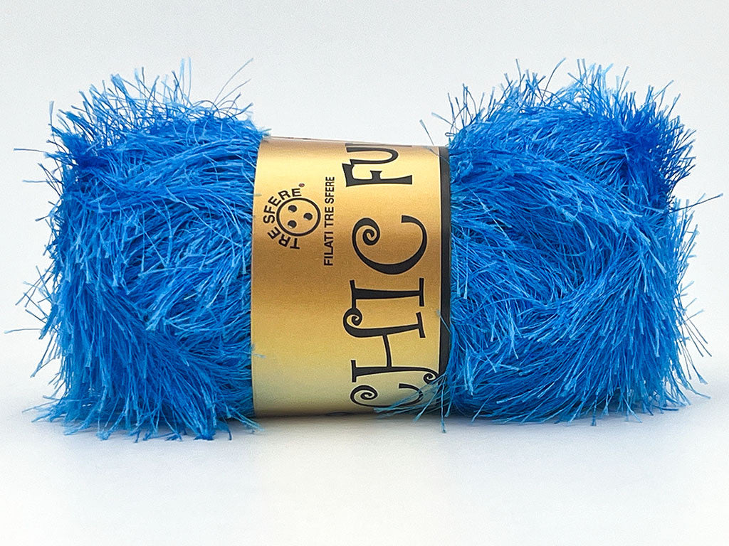 Chic Fur Filati Tre Sfere – Pelliccia Ecologica 100% Poliestere – Gomitolo 100 g - TURCHESE