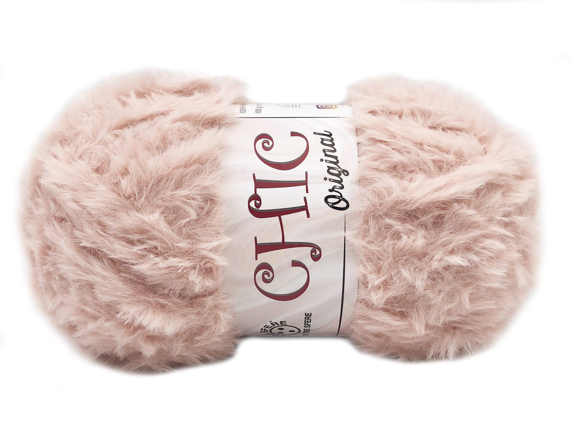 Lana Pelliccia Ecologica Effetto Pelo – Filato Pelliccia Sintetica 100% Poliestere – Gomitolo 100 g - Rosa