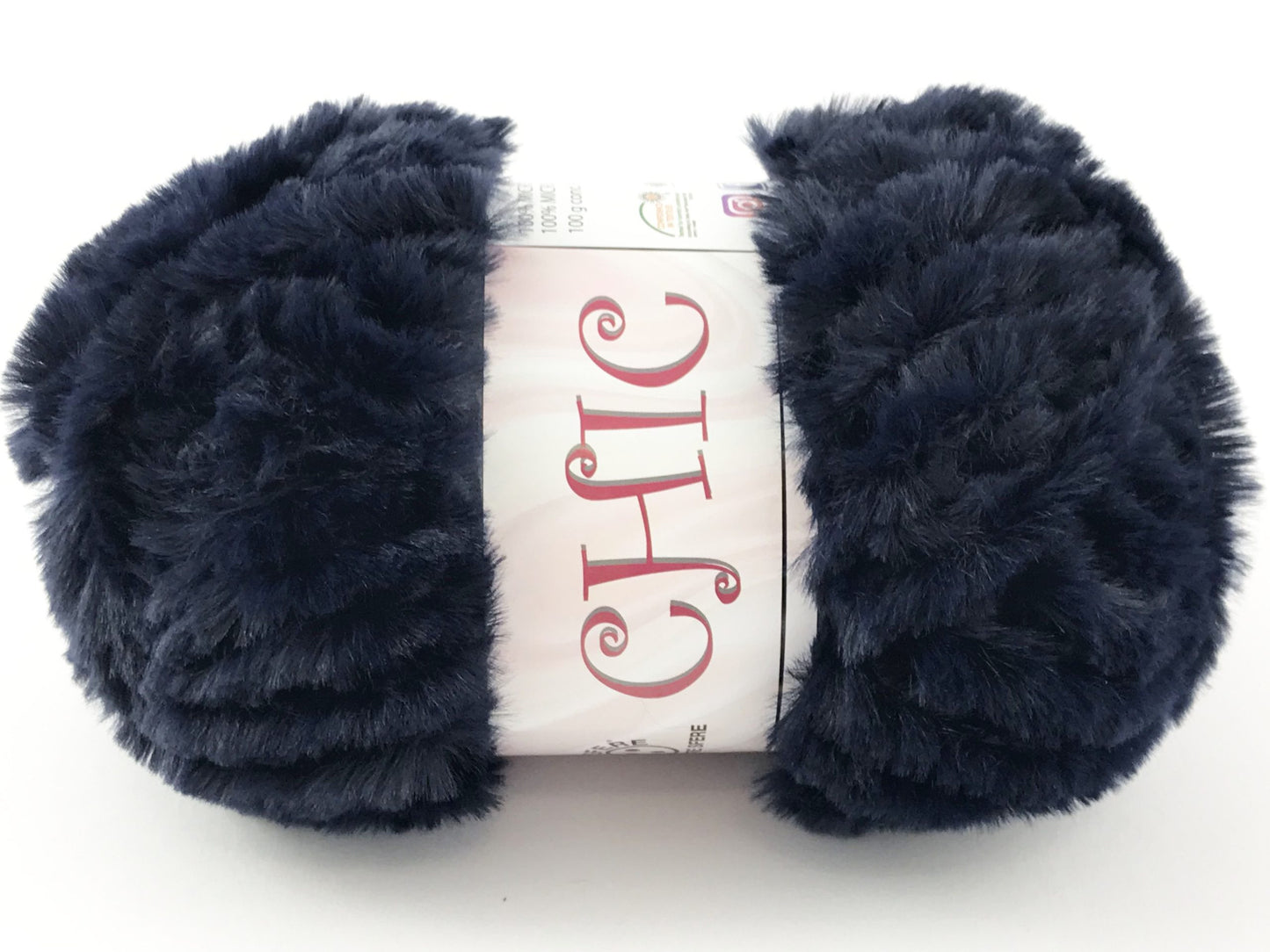 Lana Pelliccia Ecologica Effetto Pelo – Filato Pelliccia Sintetica 100% Poliestere – Gomitolo 100 g - Blu