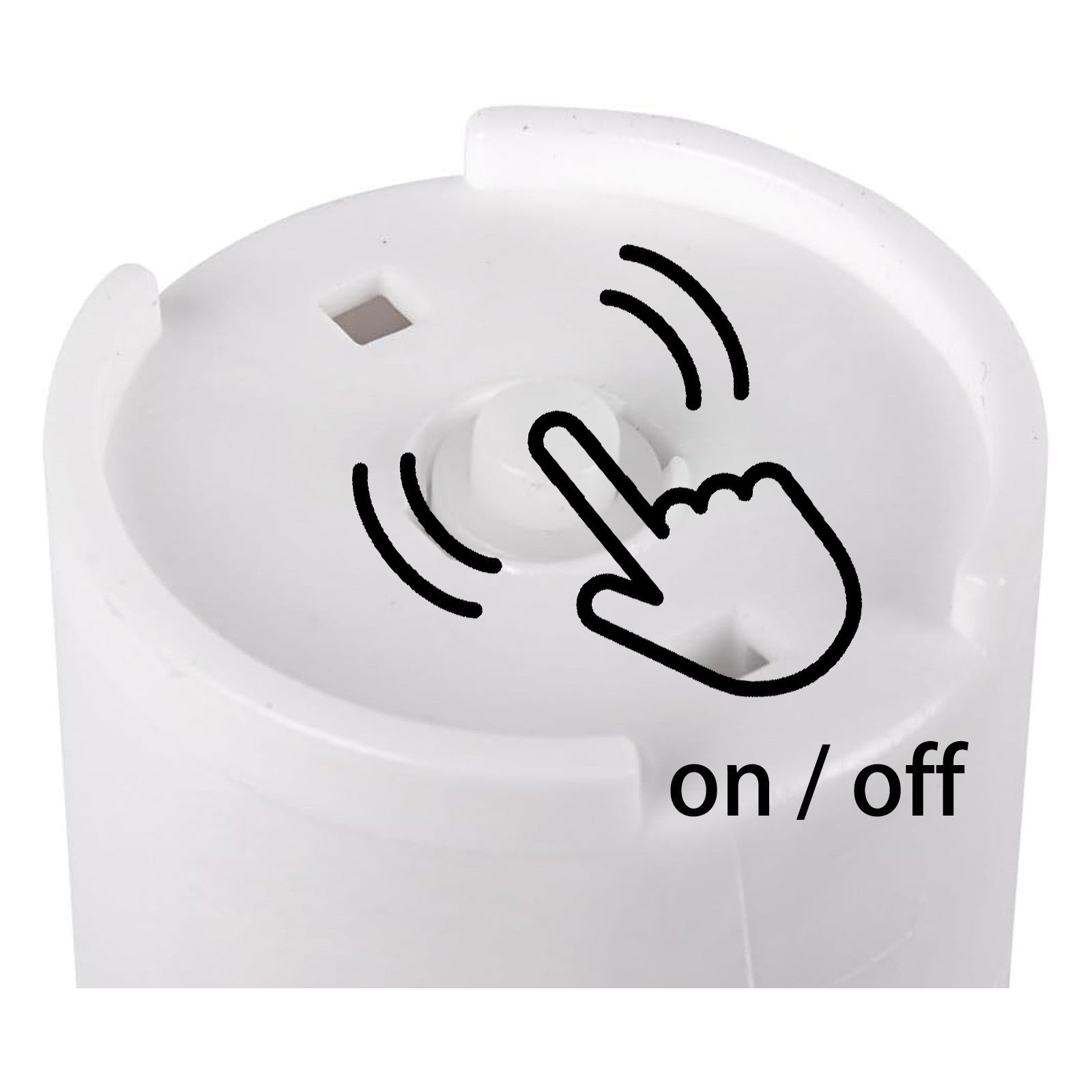 Lumino Elettrico a Led Stilo Pacis, Durata 365 Giorni, Bianco con  Luce Intermittente, 9.5xø3 cm