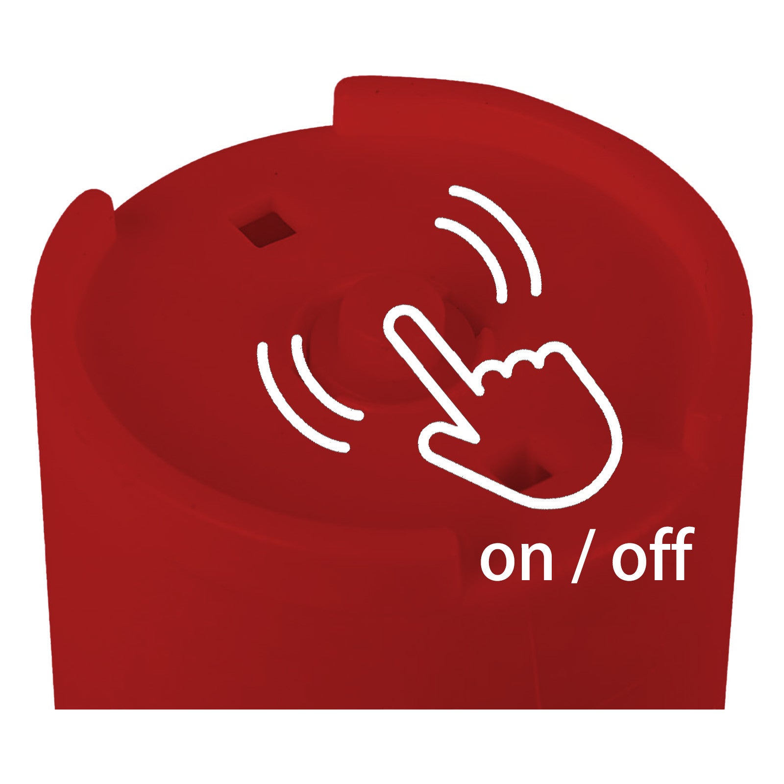 Lumino Elettrico a Led Stilo Pacis, Durata 365 Giorni, Rosso con  Luce Intermittente, 9.5xø3 cm