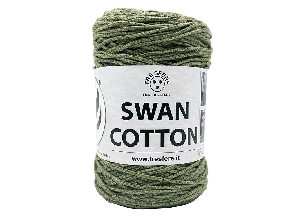 Cordino Uncinetto Cotone 250g Swan Filato 70% Cotone 30% Poliestere 2 mm per Borse Cestini Accessori Fai da Te - KAKY